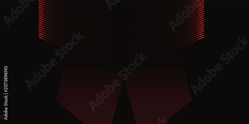 Bild auf Leinwand Dark Red Helmet Silhouette With Glowing Eyes.