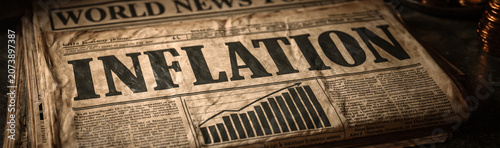 Inflation Headline on Newsp...