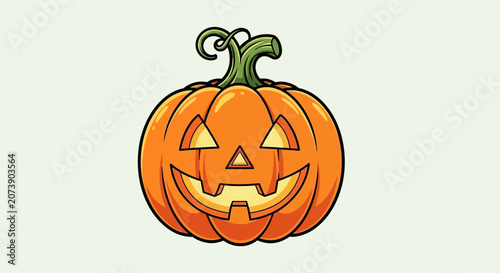 Halloween Jack-O-Lantern Vector Illustration