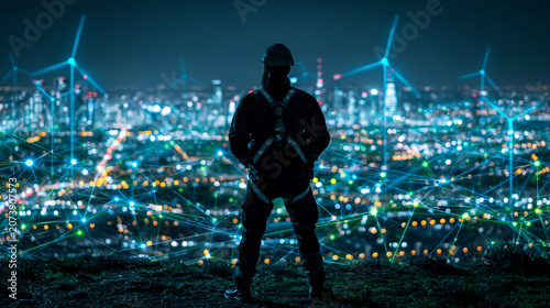 Future Cityscape with Wind ...