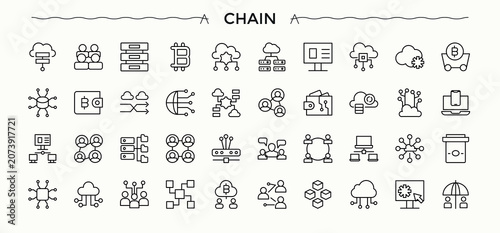Foto Blockchain icon