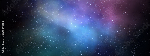 Photos Colorful Nebula Galaxy Starfield Space Background With Cosmic Dust Clouds
