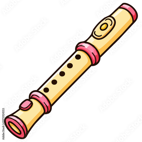 Foto Music Instrument Illustration - Flute