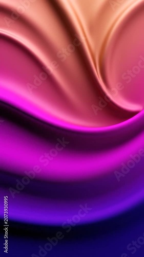 Dreamlike gradient waves of magenta and purple shimmer across