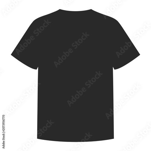 Black T-Shirt Vector Illustration