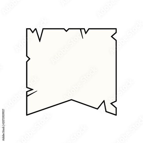 Jagged Square Frame Vector Outline