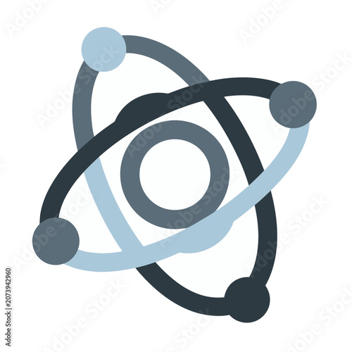Atomic symbol vector icon