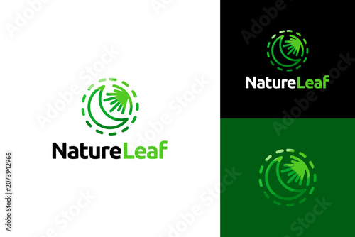 Nature logo design concept. Natural leaf ecology logo design template for health, nature, and environmental logos.