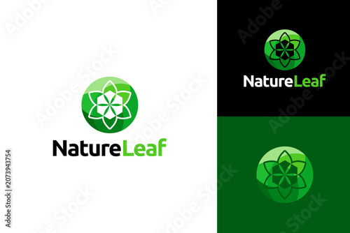 Nature logo design concept. Natural leaf ecology logo design template for health, nature, and environmental logos.