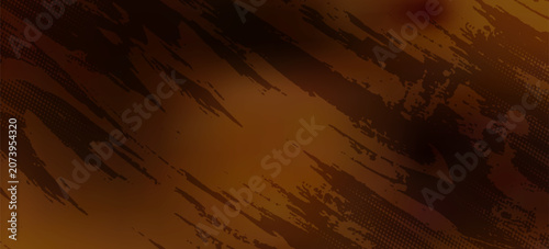Abstract Dark Golden Pattern with Balls. Structural Triangular Texture. Vector. 3D Illustration