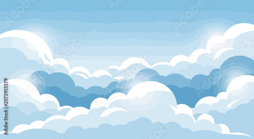 a blue sky with white clouds.