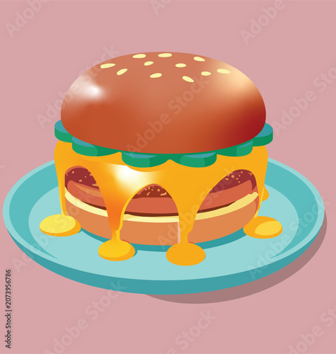 burger and hamburger