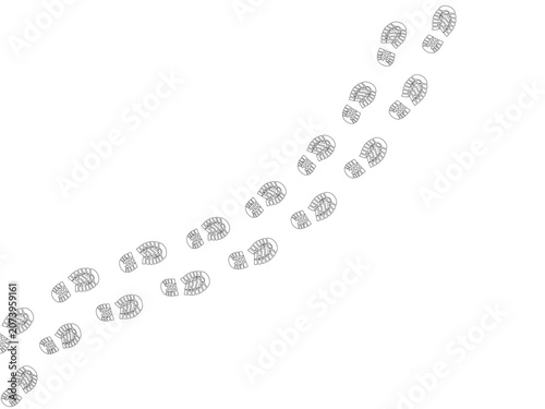Принти на полотні Collection of pedestrian routes textured rough, for metaphoric progression