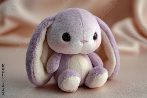 Adorable Purple Plush Bunny Toy