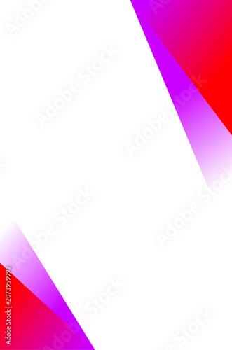 Minimalist halftone artwork and abstract vector banner poster featuring linear red and purple gradients and geometric graphic pattern on white background