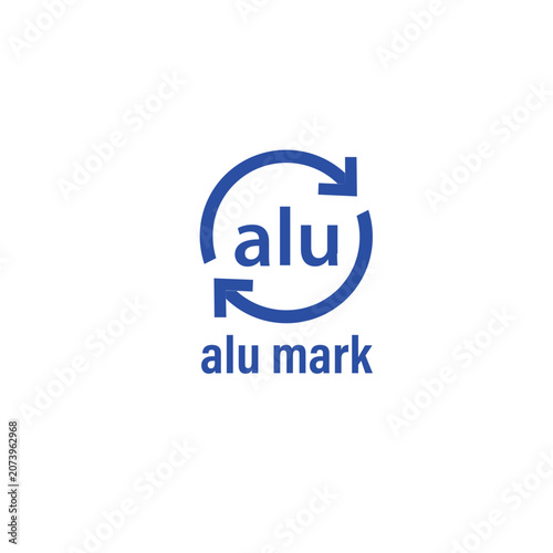 Photos Aluminum recycling material identification mark for packaging, helping consumers