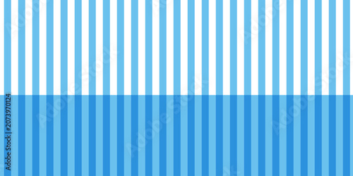 Two tone blue and white vertical stripes vector pattern background split in light and dark shades for seamless textile fabric packaging wrapping paper minimal wallpaper template layout
