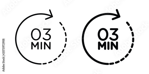 Fotografie 3 minutes icon