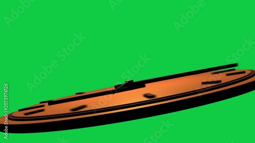 Animated Clock Clip With A Green Screen Background