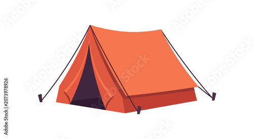 Foto Orange Portable Camping Tent Shelter.
