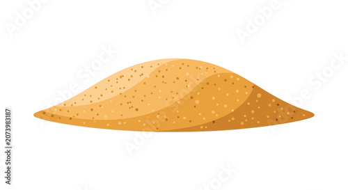 Photos Pile of golden brown sand mound.