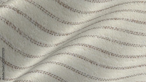 Premium Italian Cream White Pinstripe Linen Wool Silk Fabric cascading in pristine soft waves of luxury ecru background and fine tailored stripes