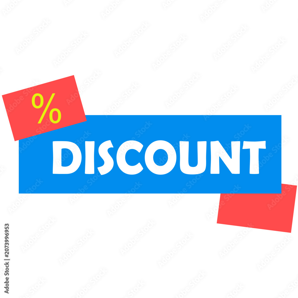 Fototapeta premium Discount Label Promotional Banner