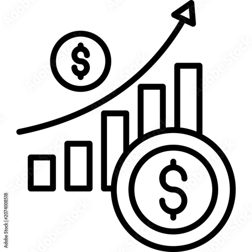 Canvas Print Revenue Icon