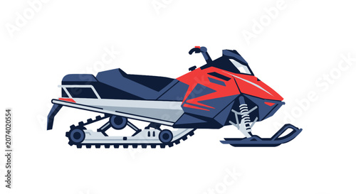 Snowmobile Vehicle Winter Sport Machine.