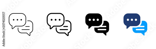 Quadro su tela Conversation bubbles icon