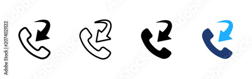 Obraz na plátně Call forwarding icon