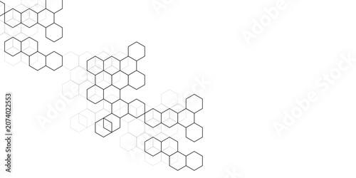 Foto Technology hexagonal abstract shadows background
