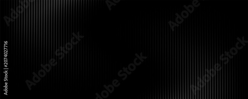 Foto Sleek black background with vertical stripes