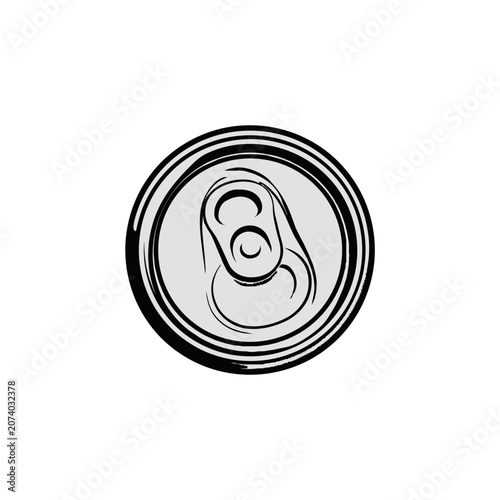 Soda Can Pull Tab Vector Icon