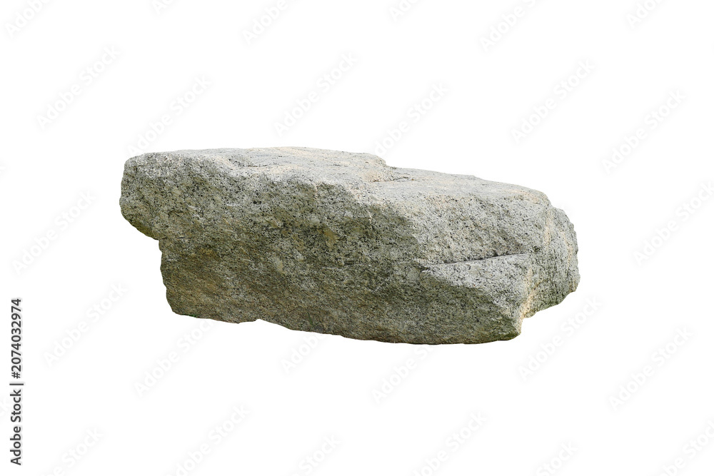 Fototapeta premium Rock isolated transparency background.