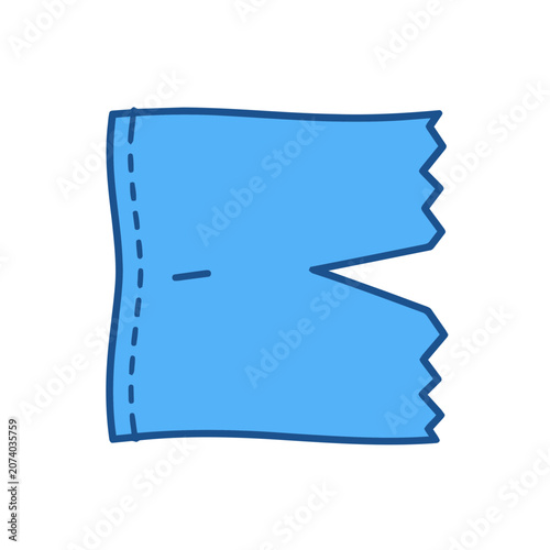 Torn paper edge vector illustration
