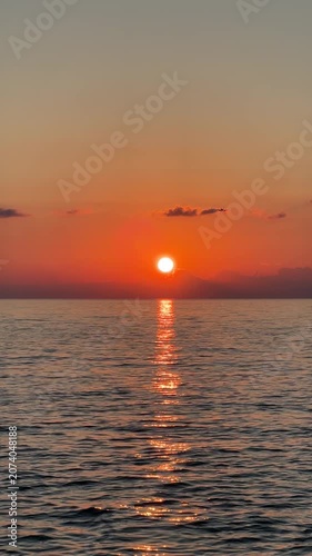 sunset over the sea