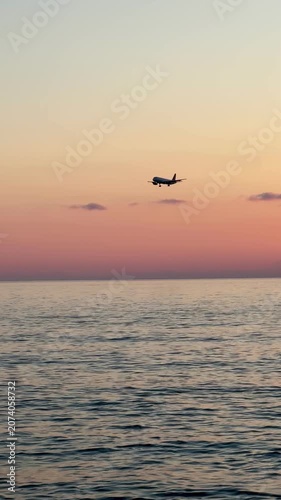sunset over the sea