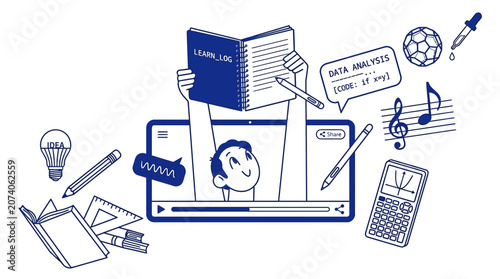 Unlocking Knowledge A Journey Through Online Learning and Creative Exploration