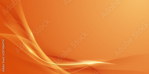 Abstract background vector illustration with a modern design, orange and gold colors, and geometric elements.