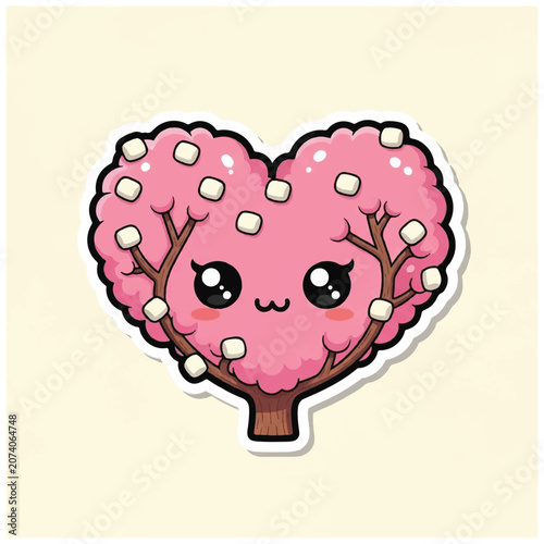 Cute pink brain candy sweet treat.