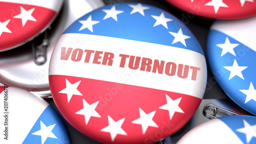 Obraz na płótnie Voter Turnout in the USA