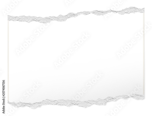 Transparent Torn Horizontal Photo Frame