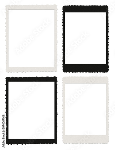 Transparent Vintage Deckled Edge Photo Frame