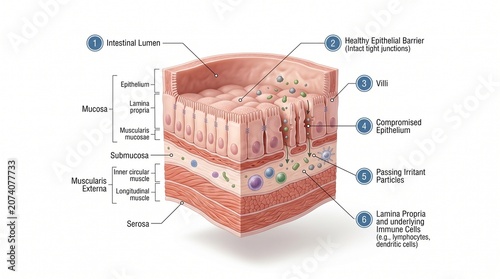 Isolated Gut Wall Sample Plate for Leaky Intestine Study