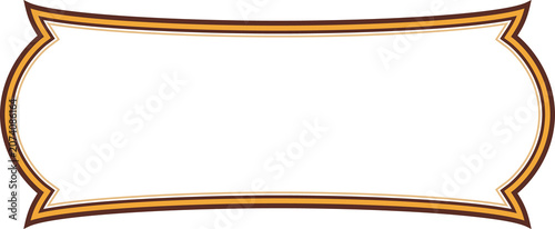 Premium Label Name plate with Border line Element