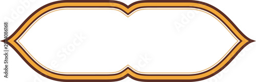 Premium Label Name plate Empty Template white Border lines Isolate Element