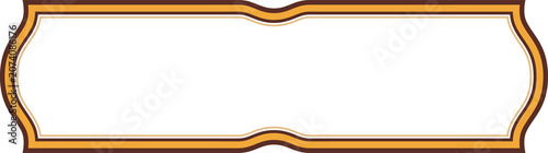Premium Label Name plate with Border line Element