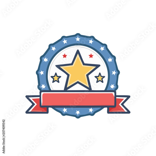 Texas state flag flat vector illustration