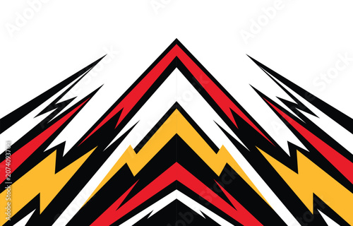 Abstract background with sharp and zigzag sport pattern and with some copy space area